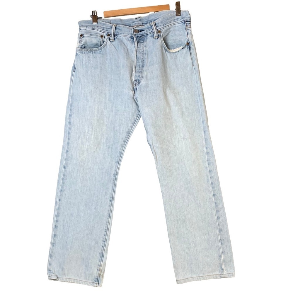 Levi’s 501 Crotch HOLE Well Worn In Super Soft Men’s 34 W L 30 Artsy Boho Grunge